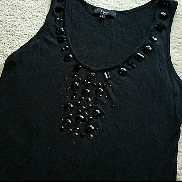 Black sparkly Express tank - Picture 1 of 5